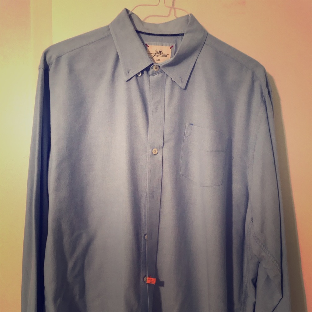 Johnston and Murphy light blue dress shirt XXL